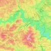 Mapa topográfico Западный административный округ, altitud, relieve