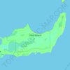 Mapa topográfico Great Inagua Island, altitud, relieve