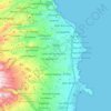 Mapa topográfico Telde, altitud, relieve