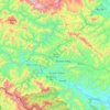 Mapa topográfico Tương Dương, altitud, relieve