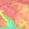 Mapa topográfico Le Mesnil-Saint-Denis, altitud, relieve