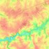 Mapa topográfico La Chapelle-Hermier, altitud, relieve