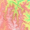 Mapa topográfico Jiuzhai Valley National Park, altitud, relieve