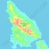 Mapa topográfico Pulau Pagai Utara, altitud, relieve