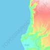 Mapa topográfico Lobitos, altitud, relieve