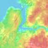 Mapa topográfico Weymouth, altitud, relieve