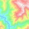 Mapa topográfico Ucuncha, altitud, relieve