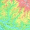 Mapa topográfico Ramechhap, altitud, relieve