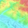 Mapa topográfico Dompierre-sur-Charente, altitud, relieve