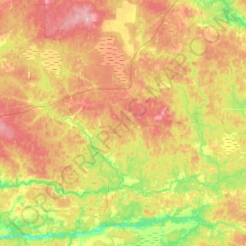 Mapa topográfico Большая Коша, altitud, relieve