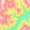 Mapa topográfico Cácota, altitud, relieve