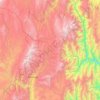 Mapa topográfico Provincia Nor Cinti, altitud, relieve