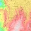 Mapa topográfico Soacha, altitud, relieve