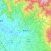 Mapa topográfico Kikuchi, altitud, relieve