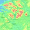 Mapa topográfico Condado de Leitrim, altitud, relieve