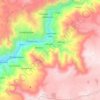Mapa topográfico Alca, altitud, relieve