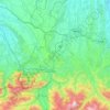 Mapa topográfico Communauté d'agglomération Tarbes-Lourdes-Pyrénées, altitud, relieve