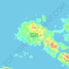 Mapa topográfico Isla Gran Guaiteca, altitud, relieve