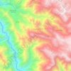 Mapa topográfico Longotea, altitud, relieve