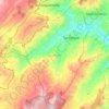 Mapa topográfico Turmequé, altitud, relieve