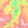 Mapa topográfico Llusco, altitud, relieve