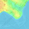 Mapa topográfico Hale, altitud, relieve