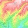 Mapa topográfico Periférica, altitud, relieve