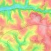 Mapa topográfico Broadoak, altitud, relieve