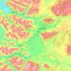 Mapa topográfico Río Simpson, altitud, relieve