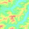 Mapa topográfico Mogliano, altitud, relieve