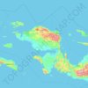 Mapa topográfico West Papua, altitud, relieve