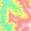 Mapa topográfico Huayo, altitud, relieve