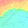 Mapa topográfico Онон, altitud, relieve