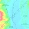 Mapa topográfico Río Chol Chol, altitud, relieve
