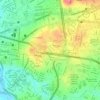 Mapa topográfico Parque de los Inmigrantes Árabes, altitud, relieve