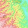 Mapa topográfico Rio Abiseo, altitud, relieve
