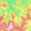 Mapa topográfico Parque natural de la Sierra Cebollera, altitud, relieve