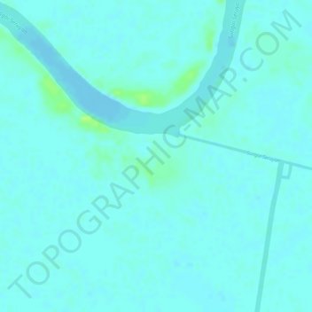 Mapa topográfico Seruyan River, altitud, relieve