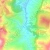 Mapa topográfico Río Teusacá, altitud, relieve