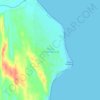 Mapa topográfico Dunas de Chachalacas, altitud, relieve
