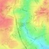 Mapa topográfico Cygnet Lake, altitud, relieve