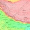 Mapa topográfico Lower Himalayan Range, altitud, relieve