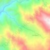 Mapa topográfico Río La Miel, altitud, relieve