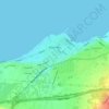 Mapa topográfico Corinto, altitud, relieve