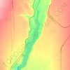 Mapa topográfico Embalse Conchi, altitud, relieve