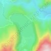 Mapa topográfico Laguna Chingaza, altitud, relieve