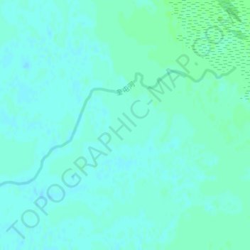Mapa topográfico Kuytun River, altitud, relieve