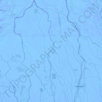 Mapa topográfico Гандурино, altitud, relieve