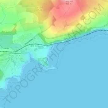 Mapa topográfico Silver Sands, altitud, relieve