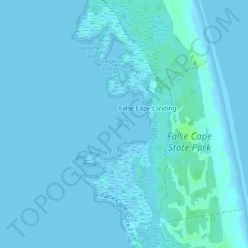 Mapa topográfico Big Island, altitud, relieve